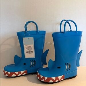 Target Blue Shark Kids Rain & Snow Boots